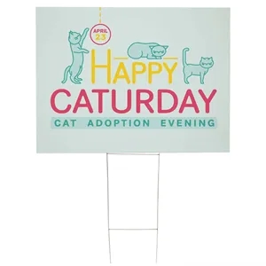 36" x 24" Corrugated Plastic Sign Kit (Single-Sided)
