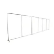 30' EuroFit Straight Wall Hardware | https://www.bestnamebadges.com