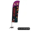 10.5' Value Blade Sail Sign Flag Kit Single-Sided Cross Base | https://www.bestnamebadges.com