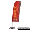 7.5' Value Blade Sail Sign Flag Kit Single-Sided CrossBase | https://www.bestnamebadges.com