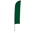 13' Solid-Color Blade Sail Sign Flag, 1-Sided, Ground Spike | https://www.bestnamebadges.com