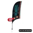 7.5' Value Razor Sail Sign Flag - 2-Sided with Ground Spike | https://www.bestnamebadges.com