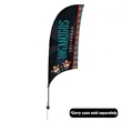 7.5' Value Razor Sail Sign Flag - 1-Sided with Ground Spike | https://www.bestnamebadges.com