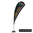 13' Value Teardrop Sail Sign Flag - 1-Sided with Cross Base | https://www.bestnamebadges.com