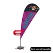 9.5' Value Teardrop Sail Sign Flag- 2-Sided with Cross Base | https://www.bestnamebadges.com