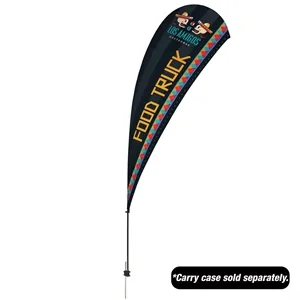 13' Value Teardrop Sail Sign Flag - 1-Sided with Spike