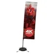 10' Streamline Rectangle Sail Sign Flag, 1-Sided, Scissor | https://www.bestnamebadges.com