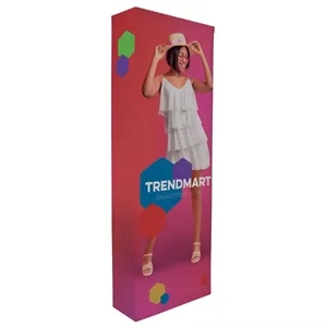 3' Straight Splash Floor Display 4-Sided Kit Rcy Polyester