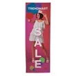 3' Straight Splash Floor Display 4-Sided Kit Rcy Polyester | https://www.bestnamebadges.com
