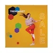 8' Straight Splash Floor Display Face Kit Recycled Polyester | https://www.bestnamebadges.com