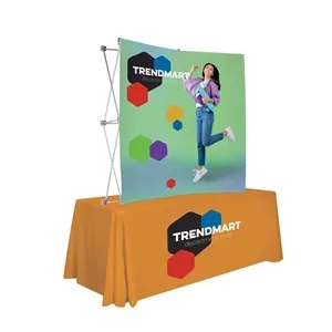 6' Curved Splash Tabletop Display Face Kit Rcy Polyester