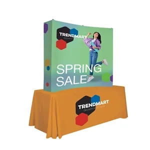 6' Curved Splash Tabletop Display Wrap Kit Rcy Polyester