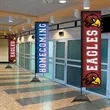 10' Premium Rectangle Sail Sign Flag, 2-Sided, Scissor Base | https://www.bestnamebadges.com