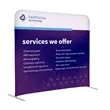 5'W x 54"H EuroFit Straight Wall Kit | https://www.bestnamebadges.com