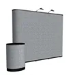 10' Straight Show 'N Rise Floor Display Kit (Fabric) | https://www.bestnamebadges.com