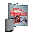 8' Curved Show 'N Rise Floor Display Kit (Mural with Fabric) | https://www.bestnamebadges.com