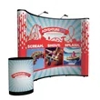 10' Curved Show 'N Rise Floor Display Kit (Full Mural) | https://www.bestnamebadges.com