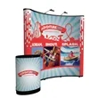 8' Curved Show 'N Rise Floor Display Kit (Full Mural) | https://www.bestnamebadges.com