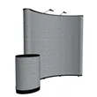 8' Curved Show 'N Rise Floor Display Kit (Fabric) | https://www.bestnamebadges.com