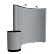 8' Curved ARISE Floor Display Kit (Fabric) | https://www.bestnamebadges.com