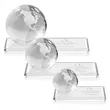 Globe Award on Rectangle Base - Clear | https://www.bestnamebadges.com