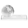 Globe Award on Rectangle Base - Clear | https://www.bestnamebadges.com
