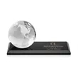 Globe Award on Rectangle Base - Black | https://www.bestnamebadges.com