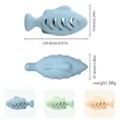 Cat Toy Silicone Fish | https://www.bestnamebadges.com