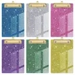 Glitter acrylic office folder board | https://www.bestnamebadges.com