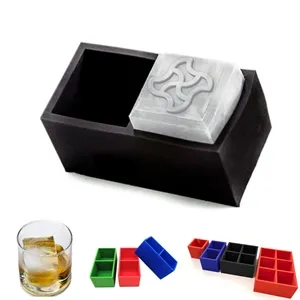 Custom Silicone Ice Cube Tray, Logo On Ice