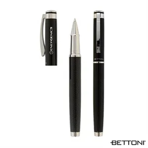 Bettoni® Lazio Recycled Brass Cap-Off Rollerball Pen | https://www.bestnamebadges.com