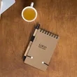 Mini Spiral Notebook Matching Colored Pen | https://www.bestnamebadges.com