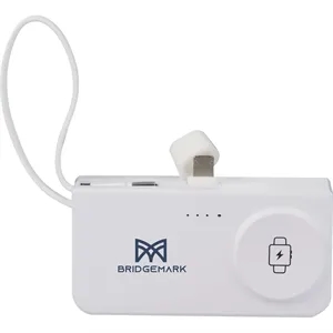Hue Plus 5000 mAh Power Bank with Watch Charger | https://www.bestnamebadges.com