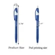 Classic Solid Click Pen Printed | https://www.bestnamebadges.com