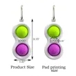 Push Pop Bubble Fidget Toy Keychains | https://www.bestnamebadges.com