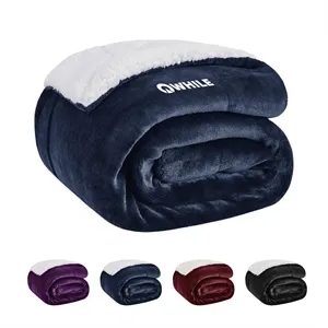 230g polyester flannel and Sherpa Blanket