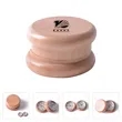 Two Layer Solid Wood Magnet Smoke Grinder | https://www.bestnamebadges.com