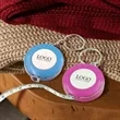 Retractable Plastic Round Tape Measure Keychain | https://www.bestnamebadges.com