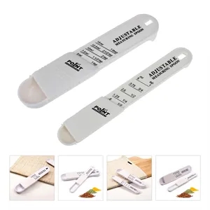 2PCS/set Adjustable Plastic Measuring Spoon