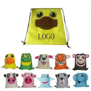 Customized Animal-Shaped Drawstring Bag