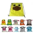 Customized Animal-Shaped Drawstring Bag | https://www.bestnamebadges.com