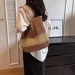 Jute Straw Beach Woven Tote Rattan Shoulder Bag | https://www.bestnamebadges.com