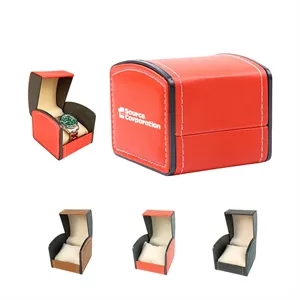 Leather Square Watch Box Jewelry Case Display Gift