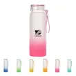 Frosted Straight Sublimation Glass Cup with Lid | https://www.bestnamebadges.com