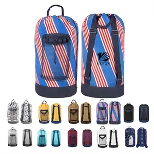 Laundry Backpack with Adjustable Straps