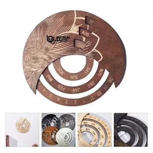 Rotatable Perpetual Calendar Wooden