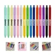 Plastic 0.5mm Fine Point Retractable Gel Pens W/ Black Ink | https://www.bestnamebadges.com