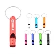 Mini Aluminum Emergency Whistle W/ Keychain | https://www.bestnamebadges.com