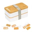 Lunch Container with Bamboo Lid Bento Box | https://www.bestnamebadges.com