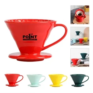 Custom Ceramic Over Coffee Brewing Filter Cone
